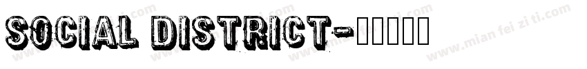 social district字体转换